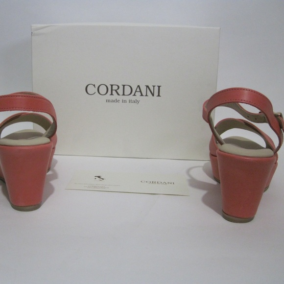 Cordani-Platform-Wedge-Sandals-Papaya Leather - Picture 4 of 7